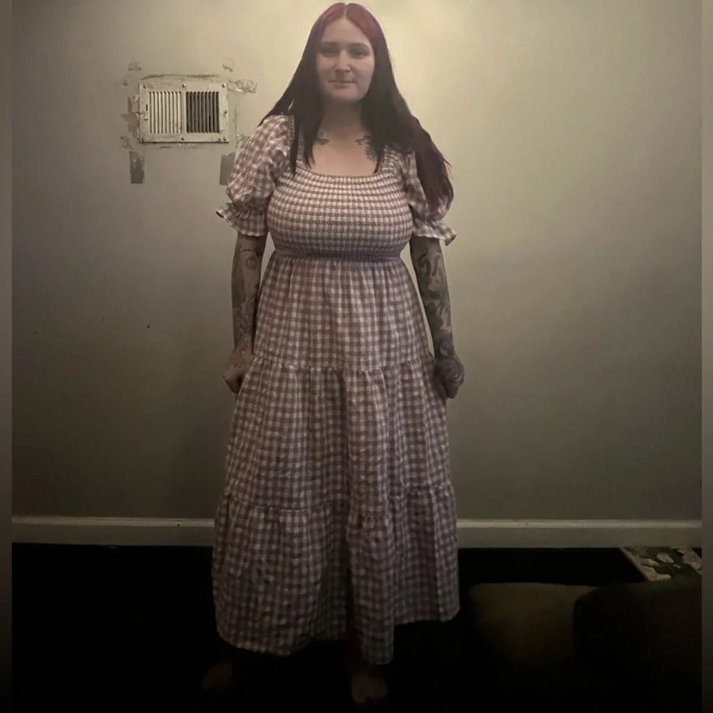 Pink Gingham Dress - Picture 2 of 2